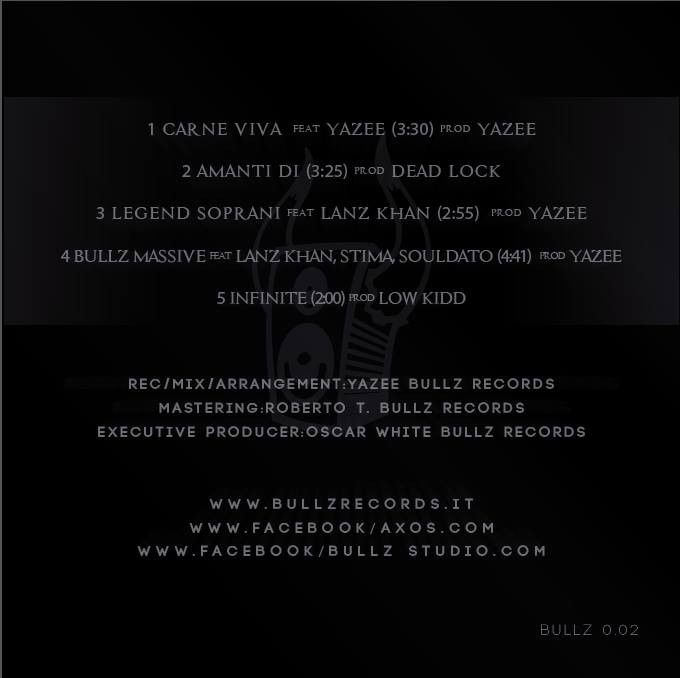 Axos -Carne Viva EP back